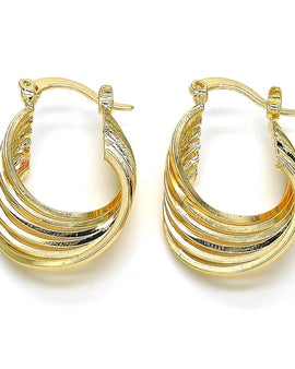 Rolled Gold Small Hoop 28mm, Gold Filled
