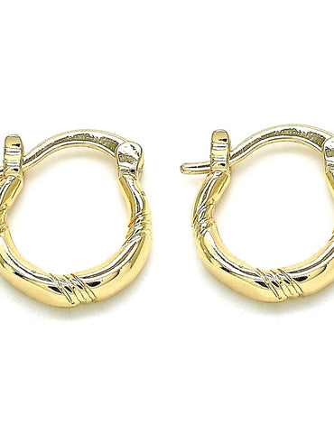 Gold Small Hoop, Gold Filled Style Polished