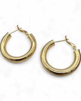 Medium Hoop 30mm Rolled Gold Filled