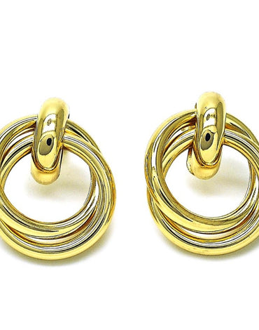 Rolled Gold Filled Stud Earring, Chunky Design