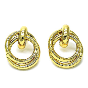 Gold Stud Earring, Gold Filled Chunky Style Design