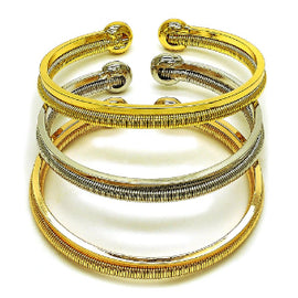 Gold Filled Trio Style Spiral Design Bangle Bracelet
