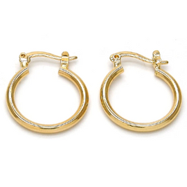 Gold layered children hoops