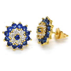 Gold layered stud earring