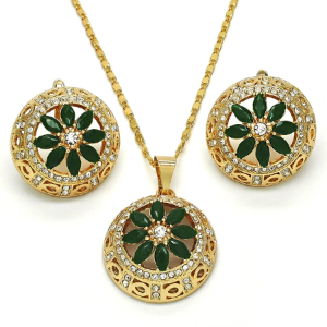 Gold layered earring set