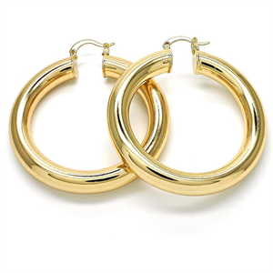 50MM Gold Layered Medium Hoop