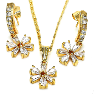 Gold layered earring set