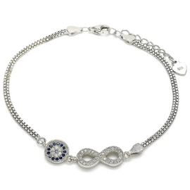 Sterling Silver Infinite Bracelet