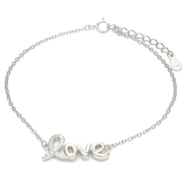 Sterling Silver Love Bracelet