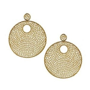 Hand-Made Crochet Mandala Earrings