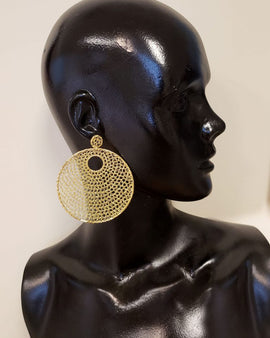 Hand-Made Crochet Mandala Earrings