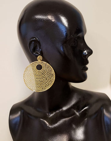 Hand-Made Crochet Mandala Earrings