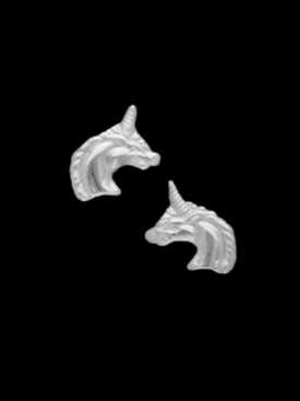 Surgical Stainless Steel Unicorn Design Stud Earring